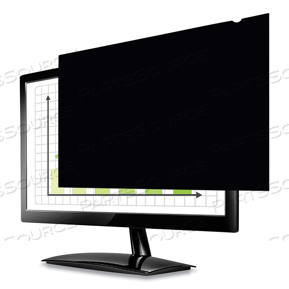 FELLOWES PRIVASCREEN BLACKOUT, DISPLAY PRIVACY FILTER, 24" WIDE by Fellowes