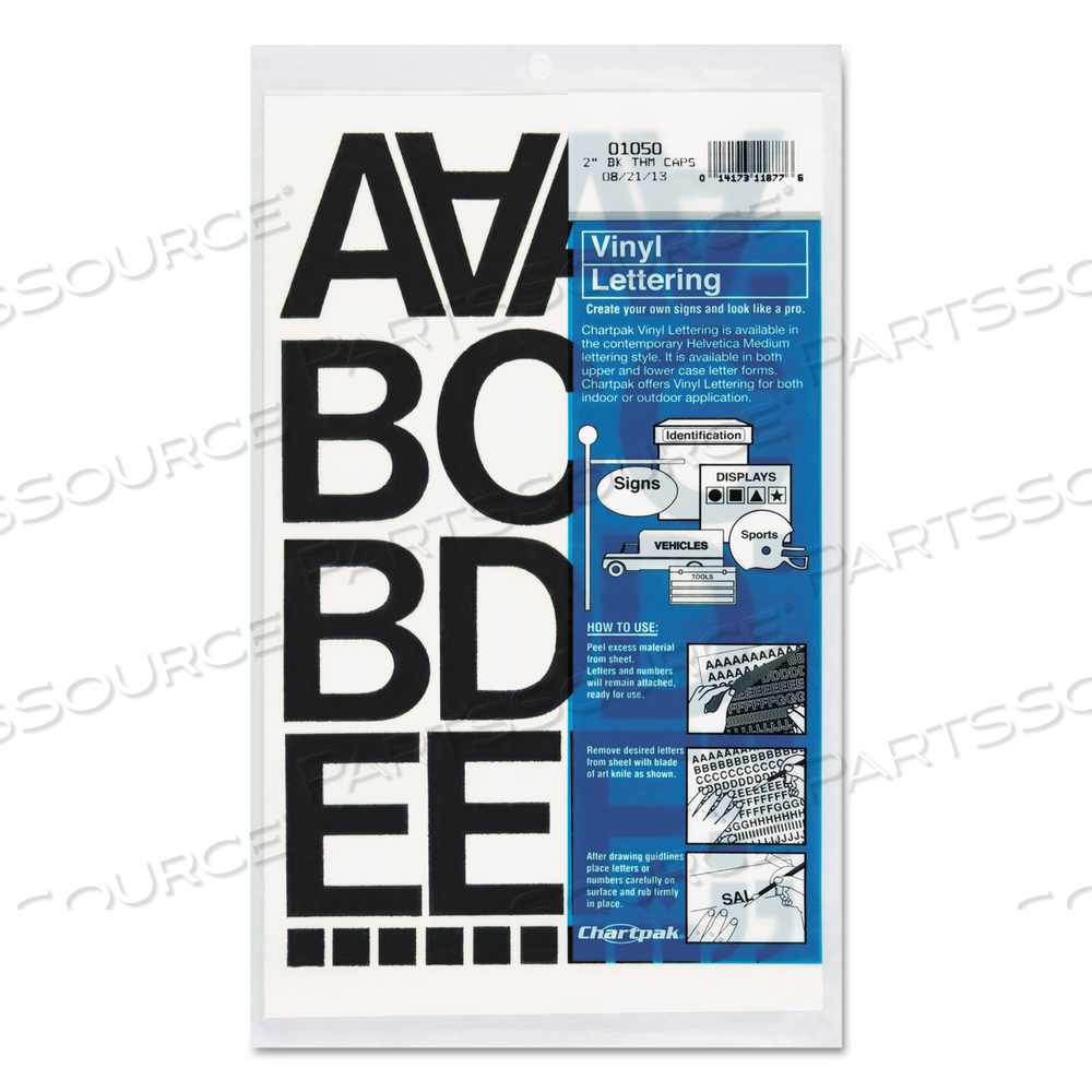 PRESS-ON VINYL LETTERS AND NUMBERS, SELF ADHESIVE, BLACK, 2"H, 77/PACK PRESS-ON VINYL LETTERS AND NUMBERS, SELF ADHESIVE, BLACK, 2"H, 77/PACK