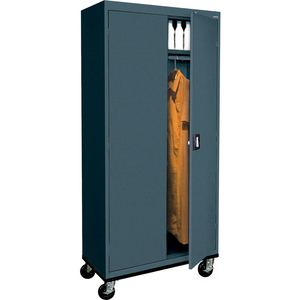 MOBILE WARDROBE CABINET TAWR462472 - 46X24X78, CHARCOAL by Sandusky Lee Cabinets
