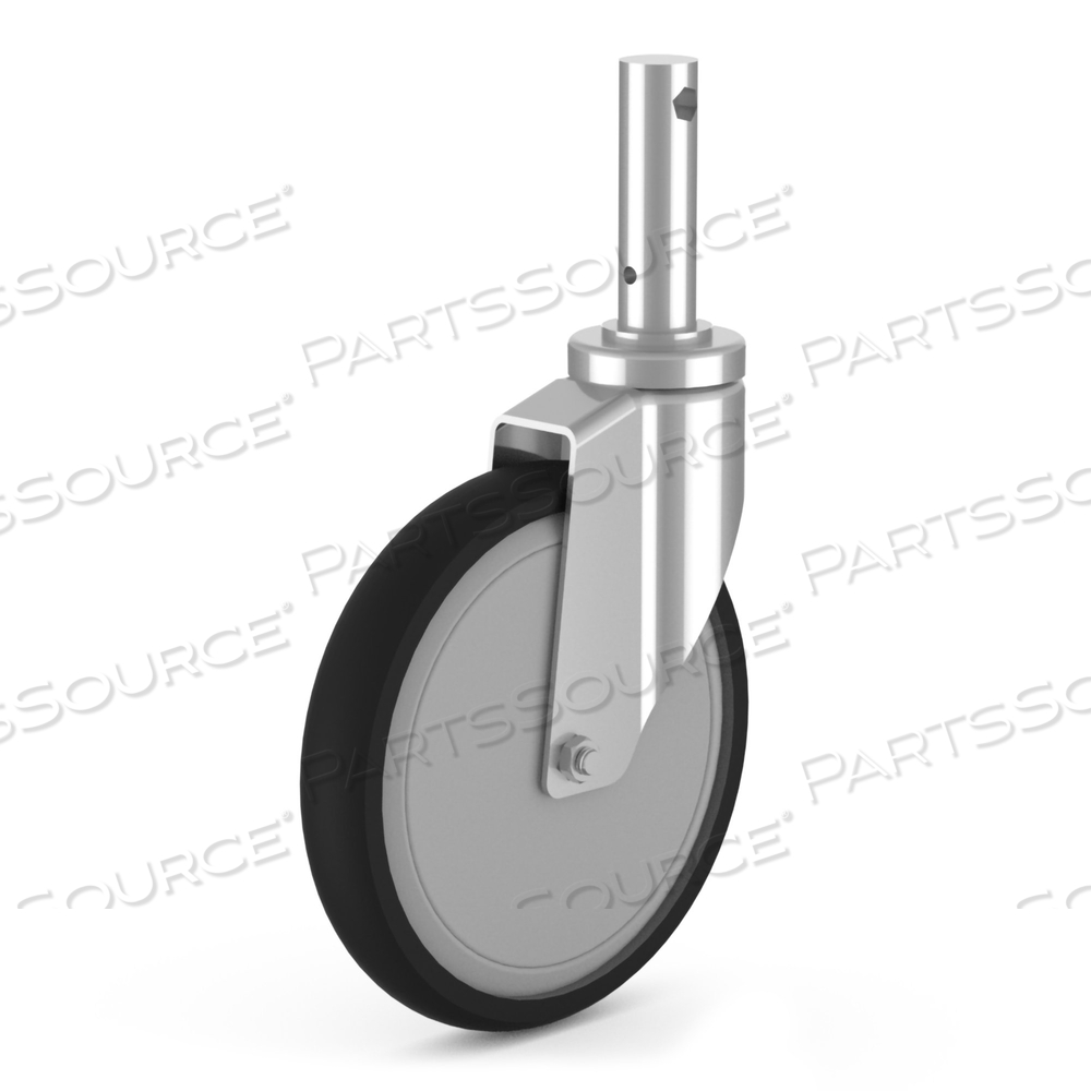 CASTER, TOTAL LOCKING, 8IN SIZE, RED by Mac Medical, Inc.