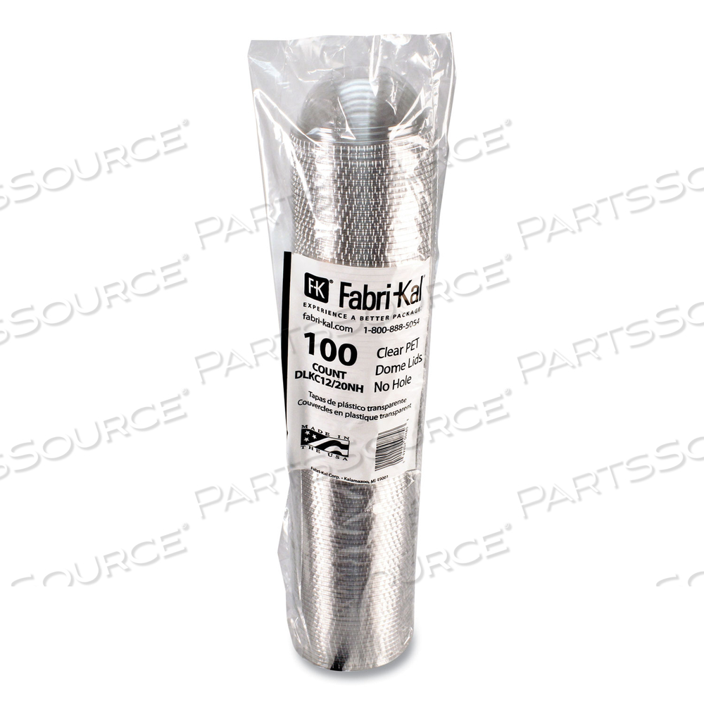 KAL-CLEAR/NEXCLEAR DRINK CUP LIDS, DOME LID WITH 1" HOLE, FITS 12 TO 20 OZ COLD CUPS, CLEAR by Fabrikal KAL-CLEAR/NEXCLEAR DRINK CUP LIDS, DOME LID WITH 1" HOLE, FITS 12 TO 20 OZ COLD CUPS, CLEAR by Fabrikal