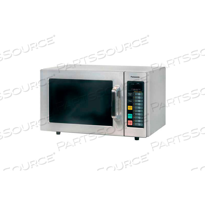 PANASONIC, 0.8 CU. FT. 1000 WATT ALL STAINLESS STEEL COMMERCIAL MICROWAVE by Pmr Distributing PANASONIC, 0.8 CU. FT. 1000 WATT ALL STAINLESS STEEL COMMERCIAL MICROWAVE by Pmr Distributing