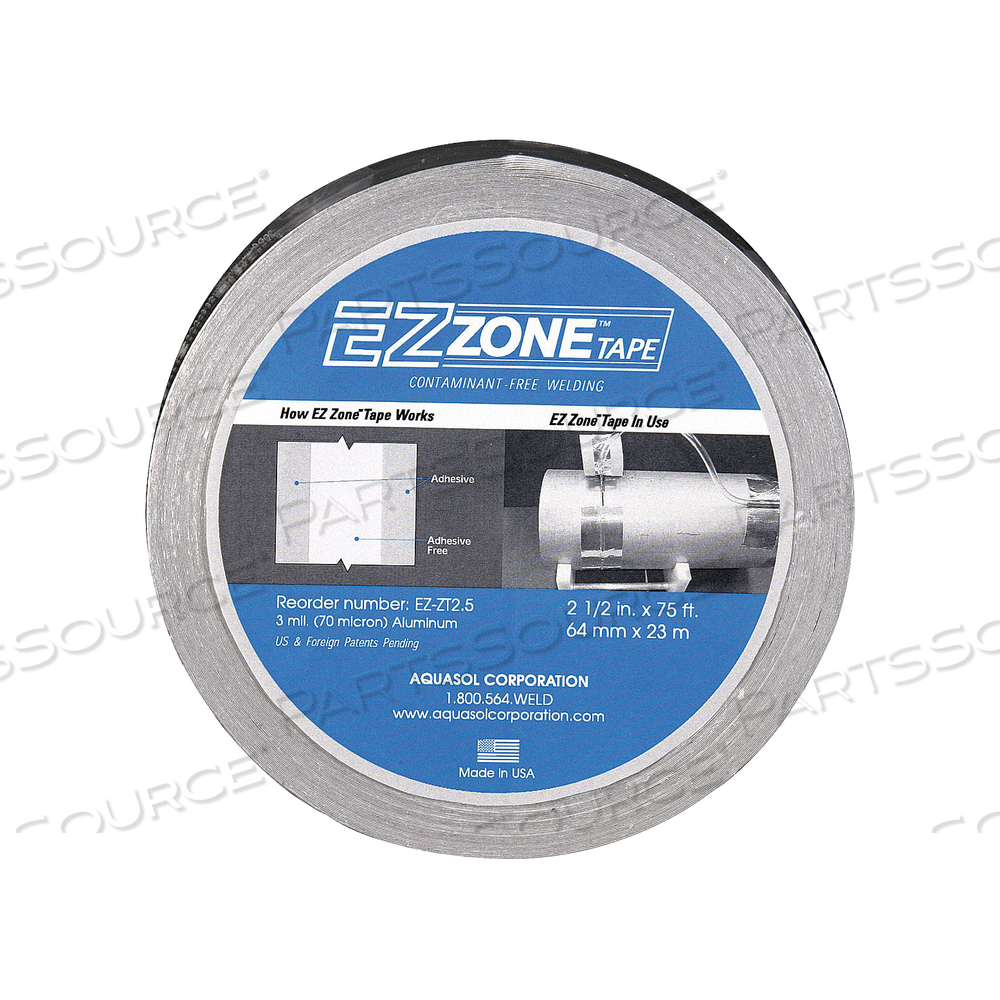 ALUMINUM TAPE 2.5 IN W 75 FT L SILVER by Aquasol Corporation