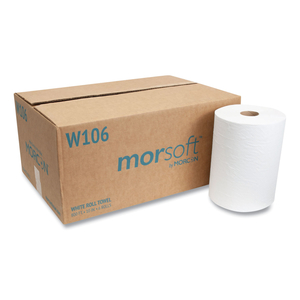 10 INCH ROLL TOWELS, 1-PLY, 10" X 800 FT, WHITE/CARTON by Morcon Tissue 10 INCH ROLL TOWELS, 1-PLY, 10" X 800 FT, WHITE/CARTON by Morcon Tissue