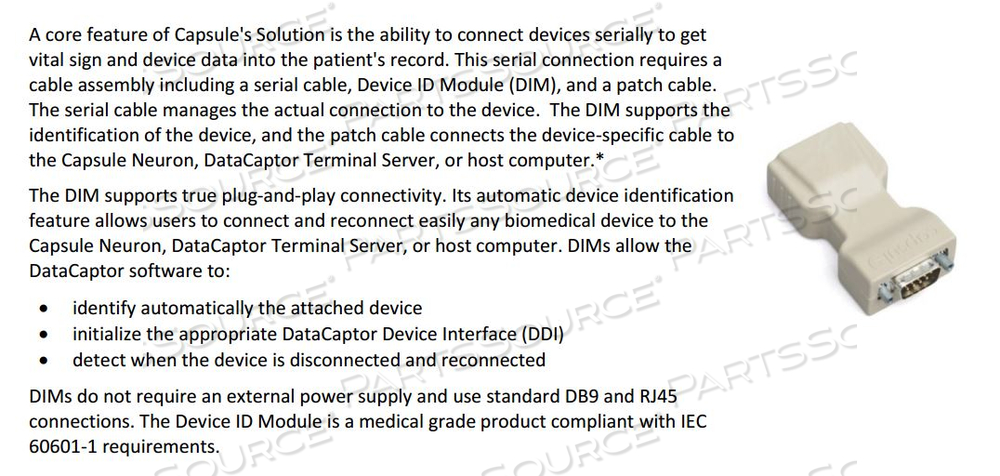 DEVICE IDENTIFICATION MODULE, SMARTLINX by Capsule Tech, Inc.