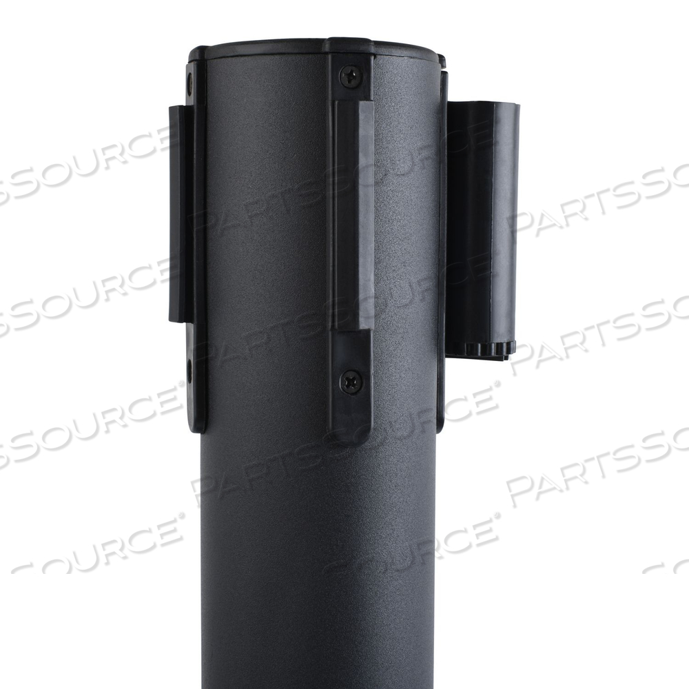 ECONOMY CROWD CONTROL, ASSORTED MATERIALS, 14" X 35" X 9 FT 6", BLACK by Tatco