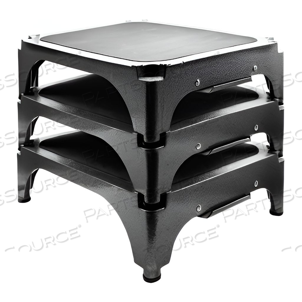 17 L X 13 W X 4 5/8IN H GRAY ALUMINUM STACKABLE STEP STOOL by David Scott Company