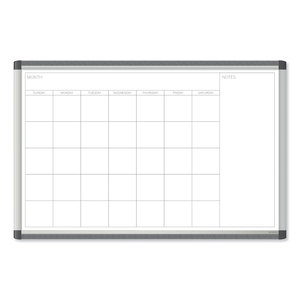 PINIT MAGNETIC DRY ERASE UNDATED ONE MONTH CALENDAR, 36 X 24, WHITE by U Brands