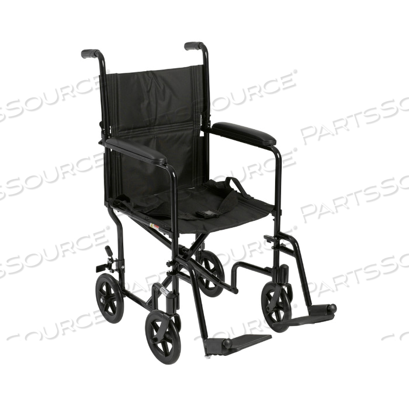 TRANSPORT CHAIR,BLK,19" BLACK,1/CS by Drive/DeVilbiss Healthcare, Inc