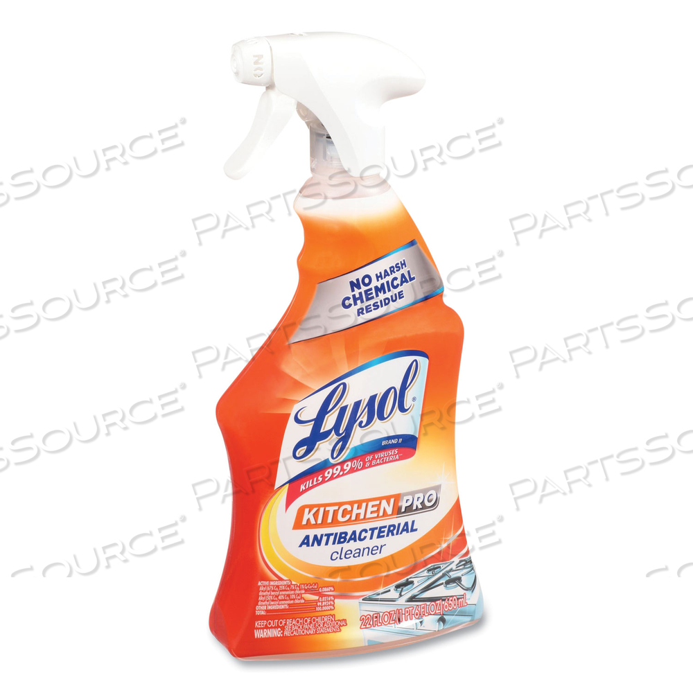 KITCHEN PRO ANTIBACTERIAL CLEANER, CITRUS SCENT, 22 OZ SPRAY BOTTLE by Lysol KITCHEN PRO ANTIBACTERIAL CLEANER, CITRUS SCENT, 22 OZ SPRAY BOTTLE by Lysol