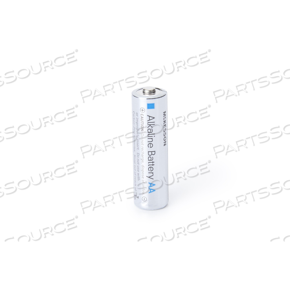 BATTERY, AA CELL SIZE, 1.5V VOLTAGE, ALKALINE CHEMISTRY, DISPOSABLE by McKesson