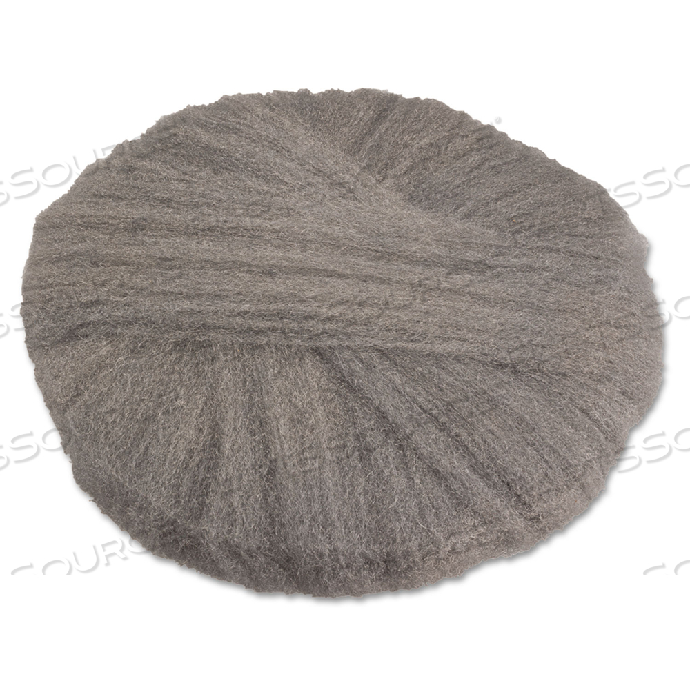 RADIAL STEEL WOOL PADS, GRADE 3: CLEANING AND POLISHING, 20" DIAMETER, GRAY by GMT