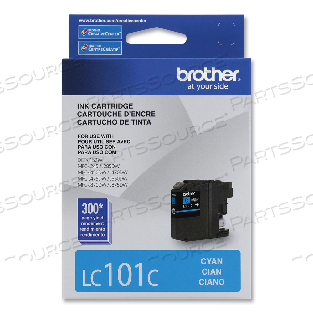 LC101C INNOBELLA INK, 300 PAGE-YIELD, CYAN by Brother