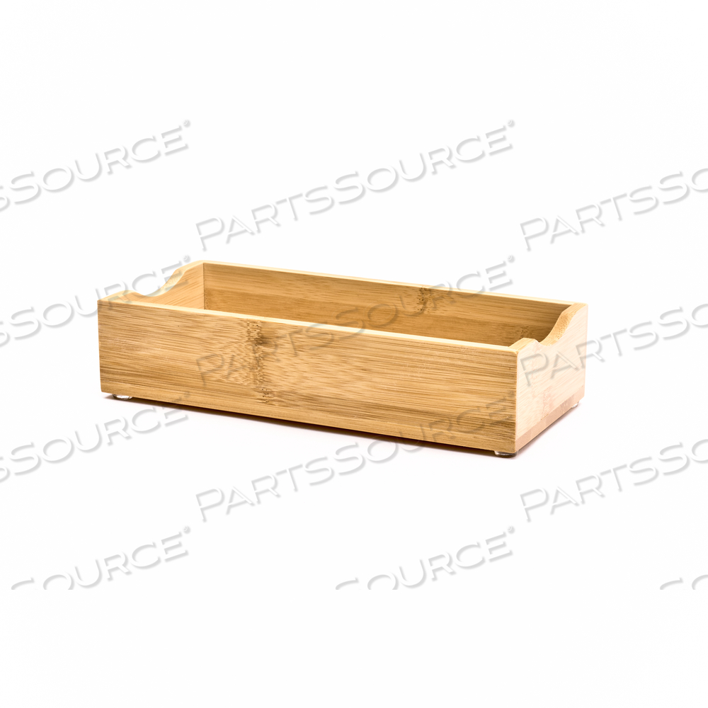 BAMBOO NAPKIN HOLDER 9-1/2"W X 4-3/4"D X 2"H by Cal Mil Plastics