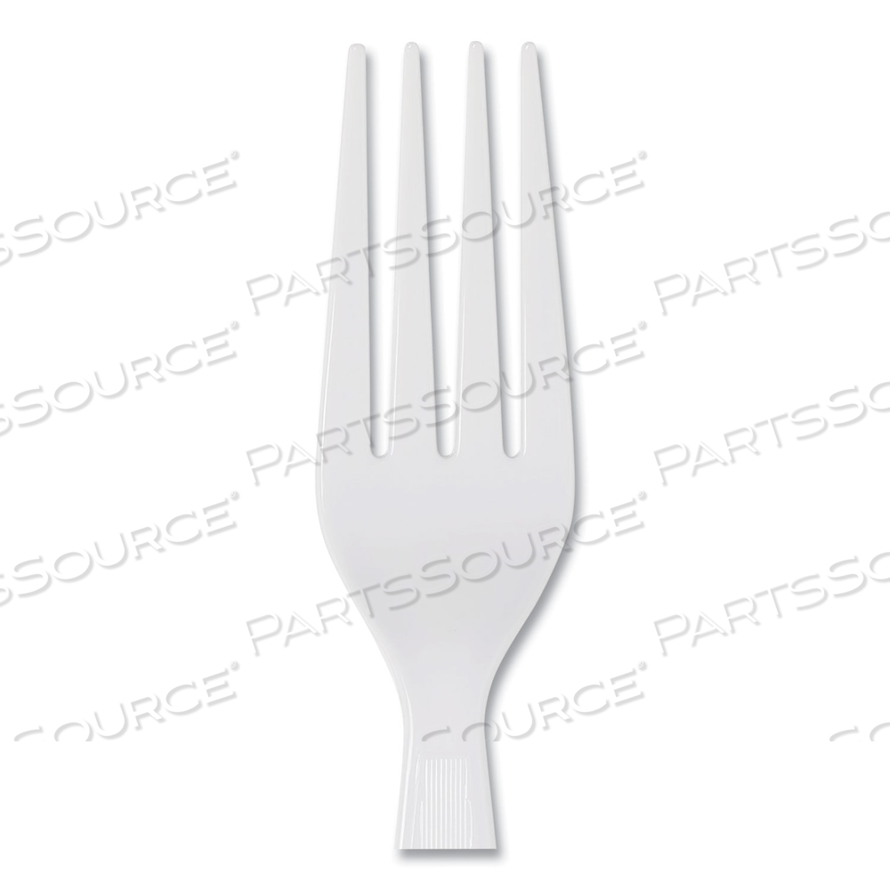 PLASTIC CUTLERY, HEAVYWEIGHT FORKS, WHITE by Dixie