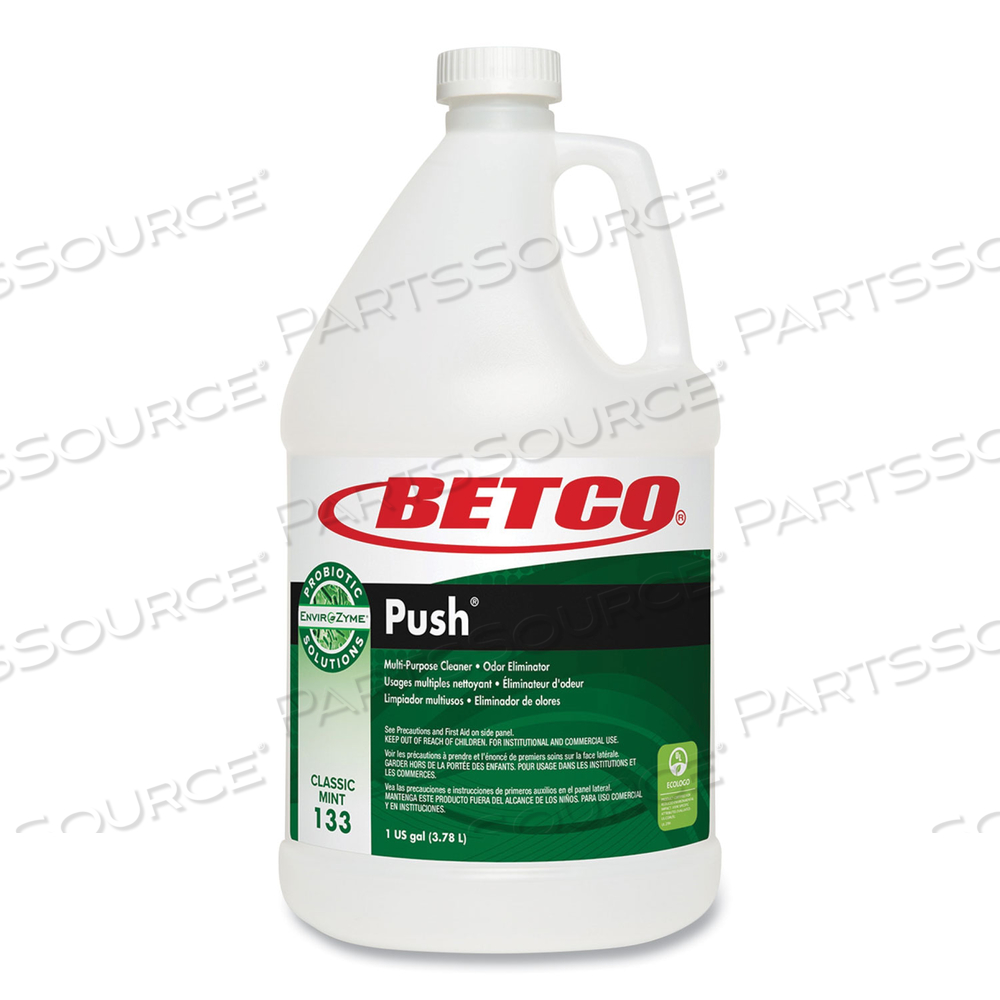 GREEN EARTH PUSH ENZYME MULTIPURPOSE CLEANER, MINT SCENT, 1 GAL BOTTLE 