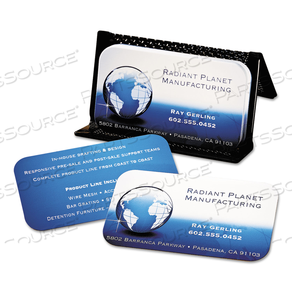 ROUND CORNER PRINT-TO-THE-EDGE BUSINESS CARDS, INKJET, 2 X 3.5, WHITE, 160 CARDS, 8 CARDS/SHEET/PACK by Avery