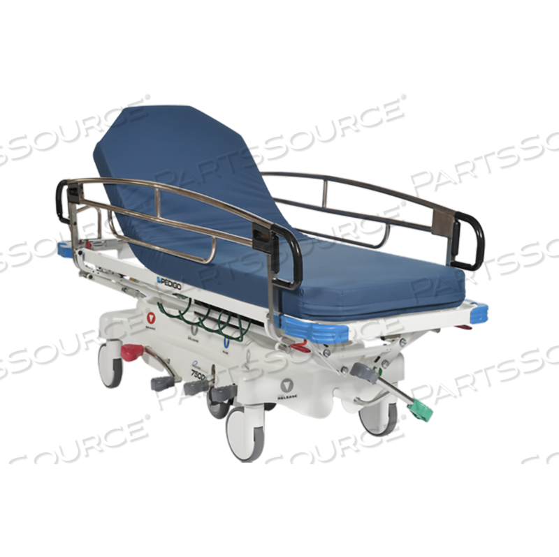 7500-N SPECIAL PACKAGE, INCLUDES 7500-N STRETCHER WITH INSTANT STEER 6TH WHEEL STEERING, QUICK-RELEASE O2 HOLDER, 4" PREMIUM MATTRESS (#5851002), IV POLE (#2101) AND EXTENDED 2-YEAR WARRANTY. by Pedigo Products, Inc.