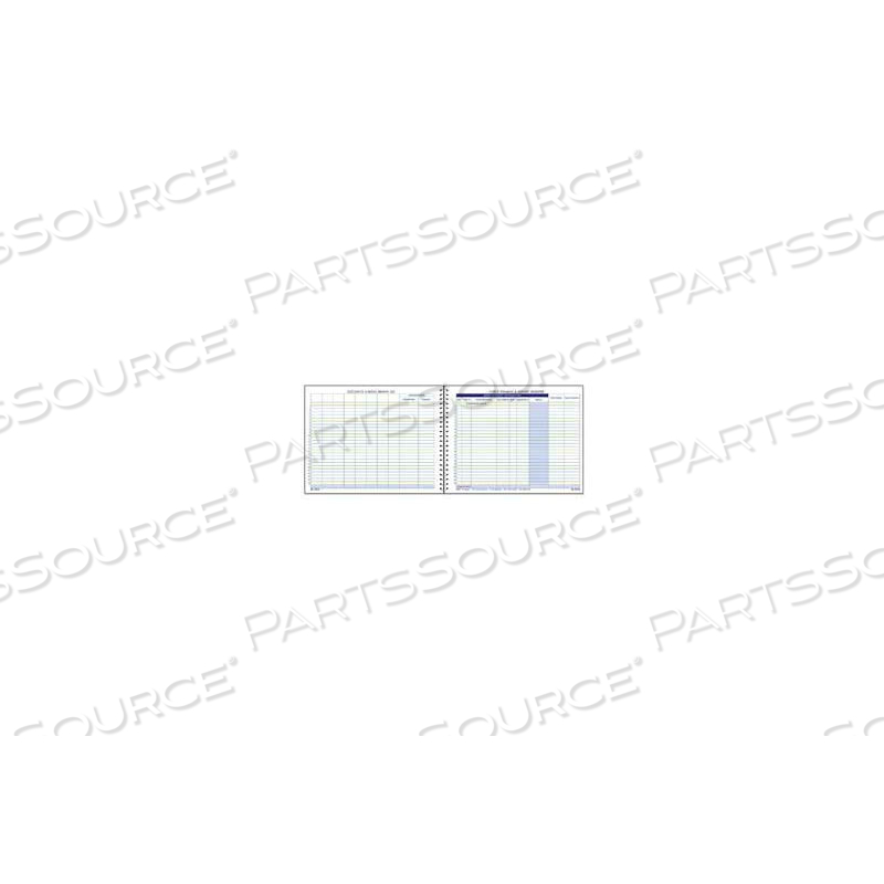 CHECK PAYMENT & DEPOSIT REGISTER, 8-1/2" X 11", WHITE, 192 SHEETS/PAD by Adams CHECK PAYMENT & DEPOSIT REGISTER, 8-1/2" X 11", WHITE, 192 SHEETS/PAD by Adams