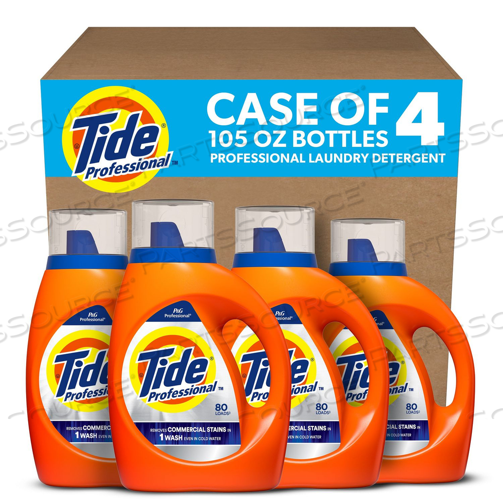 COMMERCIAL LIQUID LAUNDRY DETERGENT, 105 OZ POUR BOTTLE by Tide