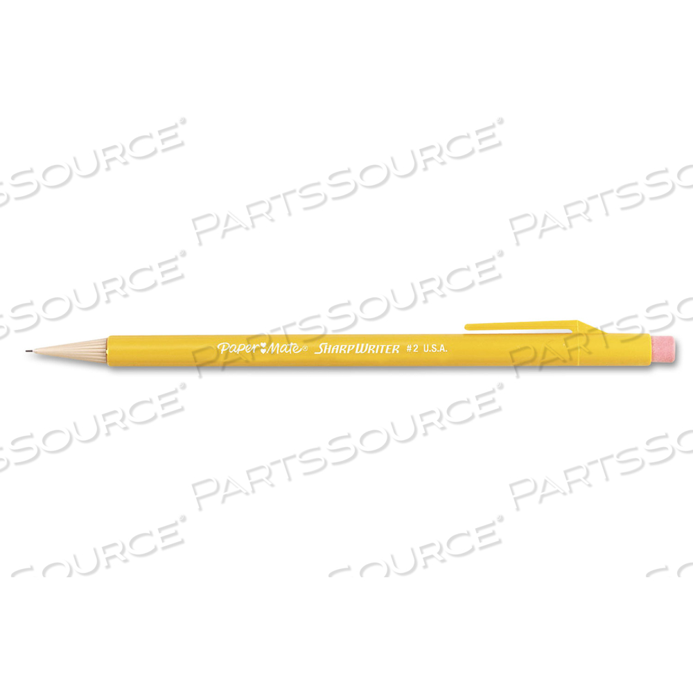 SHARPWRITER MECHANICAL PENCIL, 0.7 MM, HB (#2.5), BLACK LEAD, CLASSIC YELLOW BARREL by Paper Mate