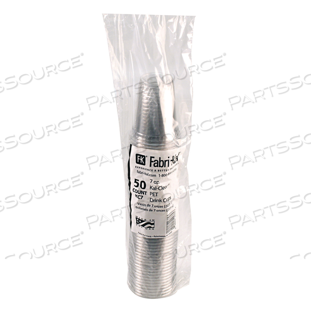 KAL-CLEAR PET COLD DRINK CUPS, 7 OZ, CLEAR by Fabrikal KAL-CLEAR PET COLD DRINK CUPS, 7 OZ, CLEAR by Fabrikal