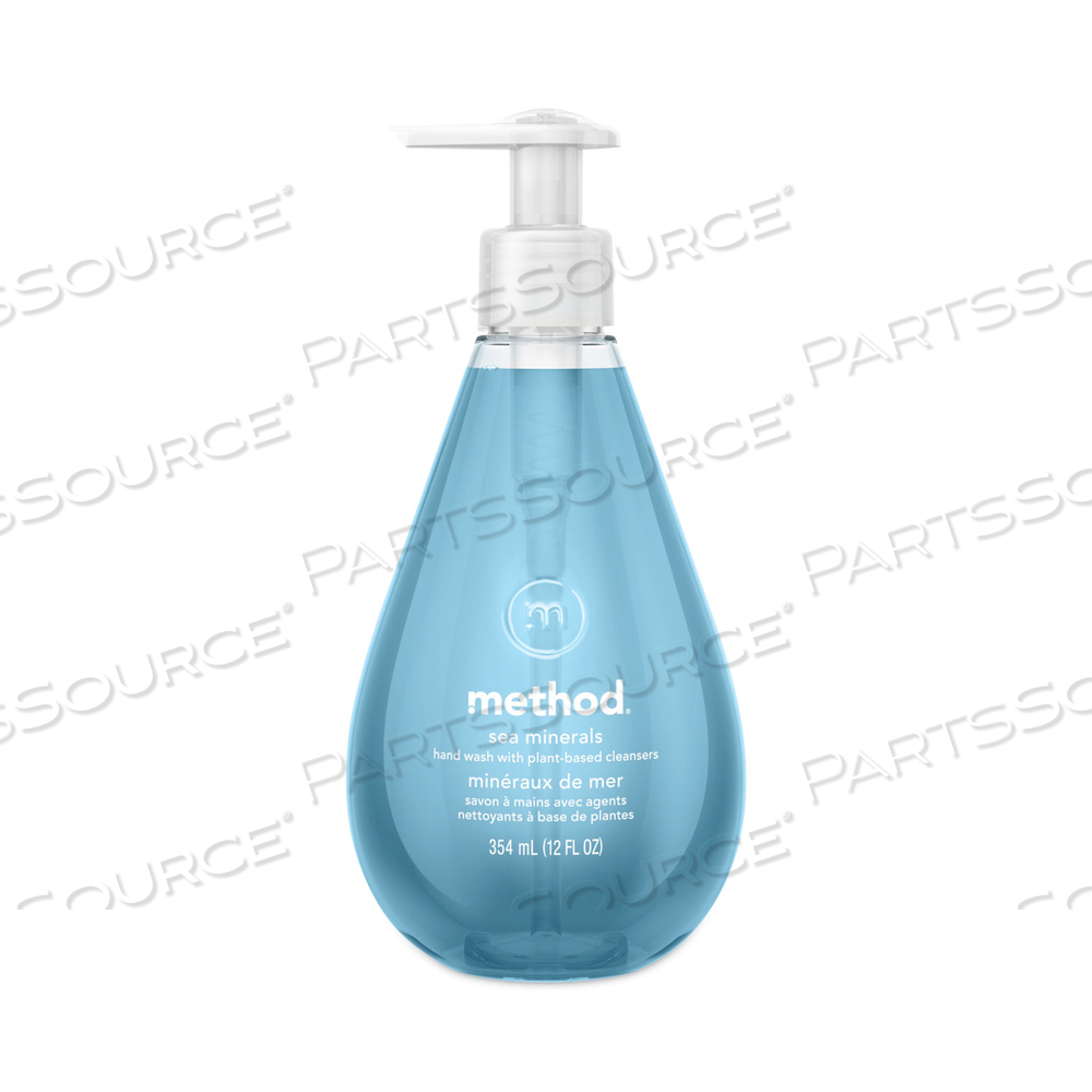 GEL HAND WASH, SEA MINERALS, 12 OZ PUMP BOTTLE by Method