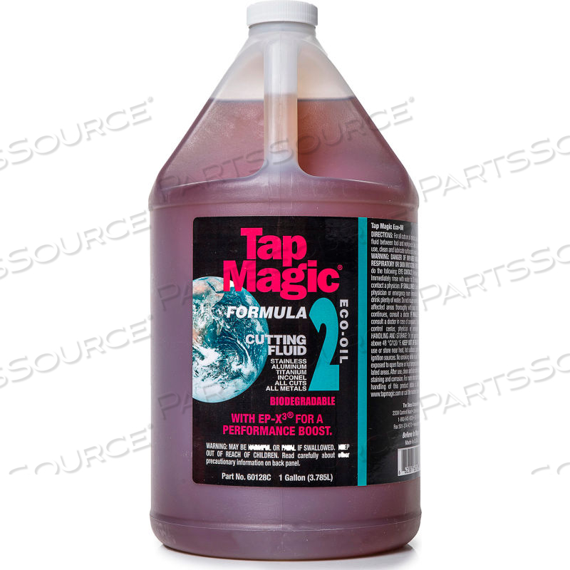 TAP MAGIC FORMULA 2 ECO-OIL CUTTING FLUID - 1 GALLON - PKG OF 2 - by Steco Corporation TAP MAGIC FORMULA 2 ECO-OIL CUTTING FLUID - 1 GALLON - PKG OF 2 - by Steco Corporation