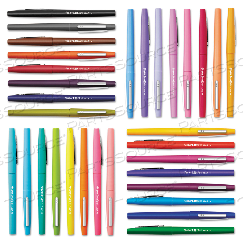 FLAIR CANDY POP POROUS POINT PEN, STICK, MEDIUM 0.7 MM, ASSORTED INK AND BARREL COLORS by Paper Mate