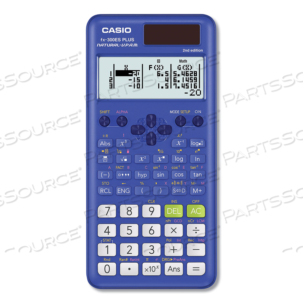 FX-300ES PLUS 2ND EDITION SCIENTIFIC CALCULATOR, 16-DIGIT LCD, BLUE by Casio