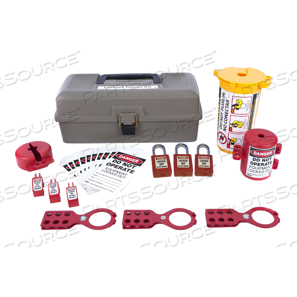 LOCKOUT TAGOUT KIT - USA MADE by ZING Green Safety Products