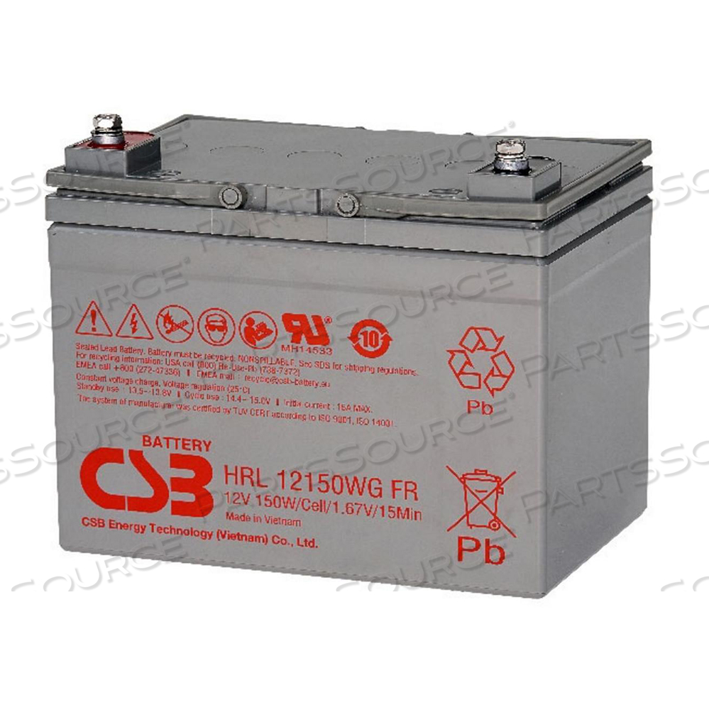 12 V HIGH RATE LONG LIFE BATTERY by CSB TECHNOLOGIES