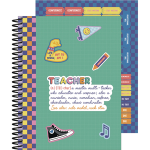 TEACHER PLANNERS, WEEKLY/MONTHLY, TWO-PAGE SPREAD, 11 X 8.5, MULTICOLOR COVER, WE STICK TOGETHER THEME by Carson-Dellosa Publishing