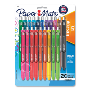 INKJOY GEL PEN, RETRACTABLE, MEDIUM 0.7 MM, ASSORTED INK AND BARREL COLORS by Paper Mate
