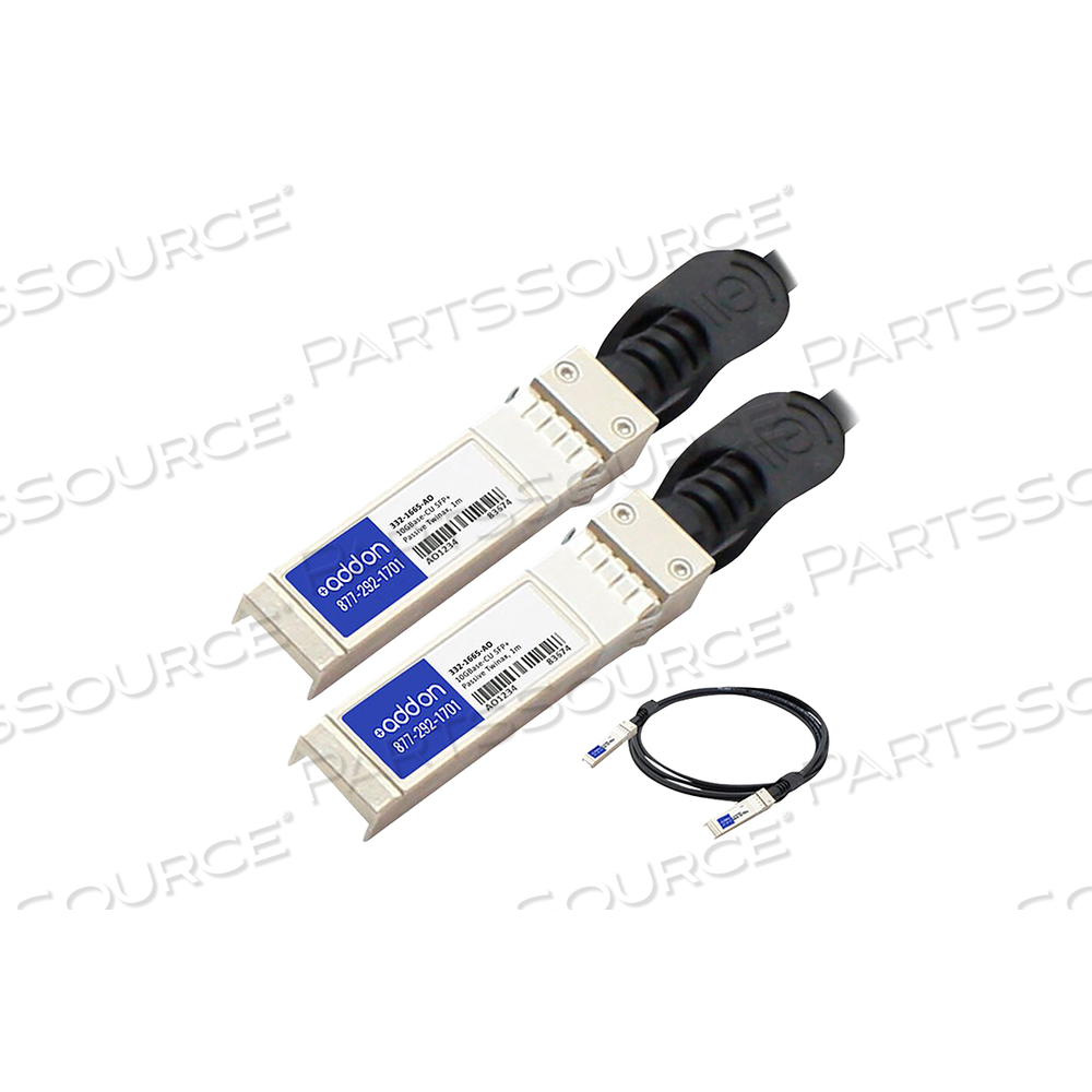 ADDON 1M DELL COMPATIBLE SFP+ DAC, DIRECT ATTACH CABLE, 1 M by ADDON ADDON 1M DELL COMPATIBLE SFP+ DAC, DIRECT ATTACH CABLE, 1 M by ADDON