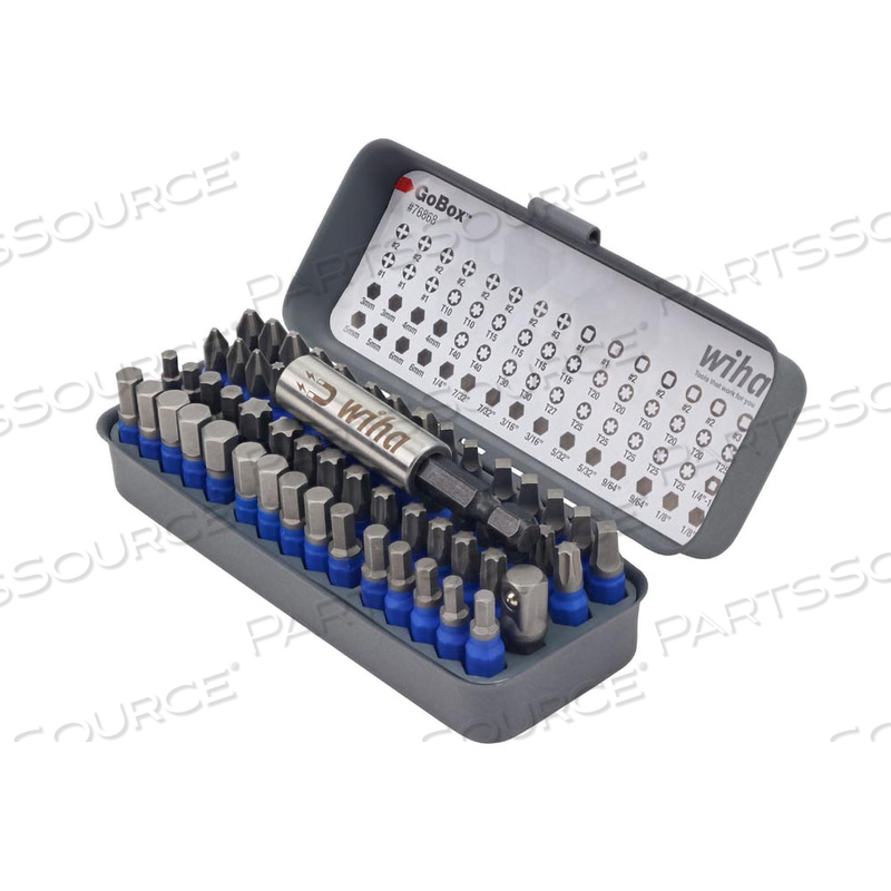 1.25 H X 1.75 W X 4.25IN D TERMINATORBLUE IMPACT BIT SET by Wiha Tools
