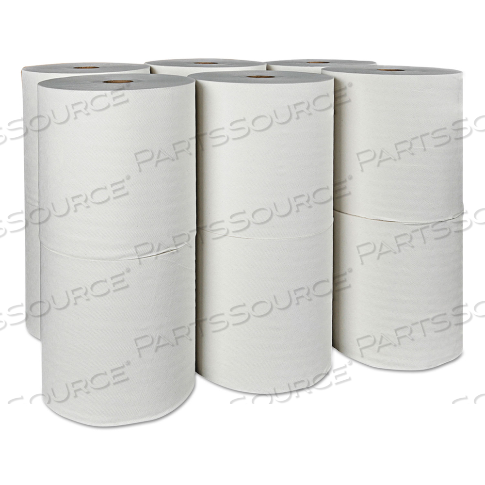 HARD ROLL PAPER TOWELS WITH PREMIUM ABSORBENCY POCKETS, 8" X 425 FT, 1.5" CORE, WHITE HARD ROLL PAPER TOWELS WITH PREMIUM ABSORBENCY POCKETS, 8" X 425 FT, 1.5" CORE, WHITE