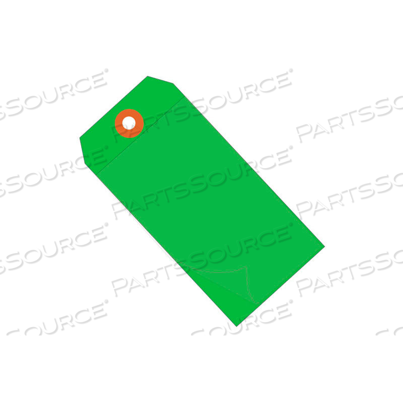 SELF LAMINATING TAGS 6-1/4" X 3-1/8" GREEN - 100 PACK by Box Packaging Inc SELF LAMINATING TAGS 6-1/4" X 3-1/8" GREEN - 100 PACK by Box Packaging Inc