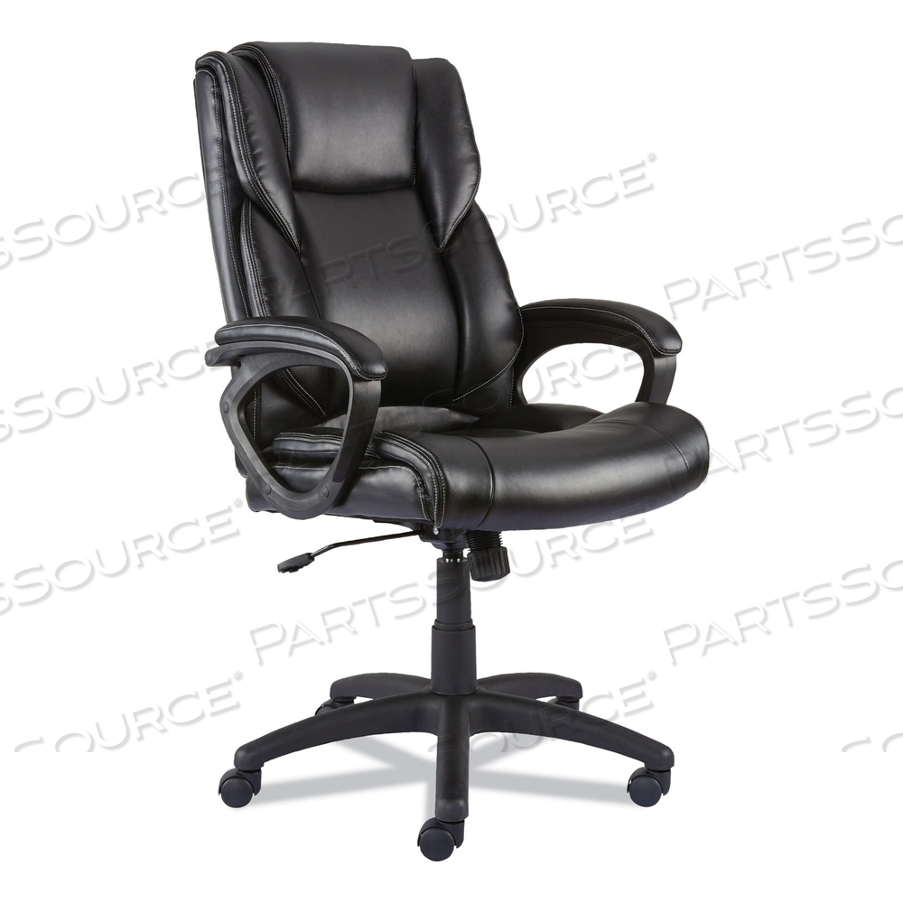 ALERA BROSNA SERIES MID-BACK TASK CHAIR, SUPPORTS UP TO 250 LB, 18.15" TO 21.77 SEAT HEIGHT, BLACK SEAT/BACK, BLACK BASE 