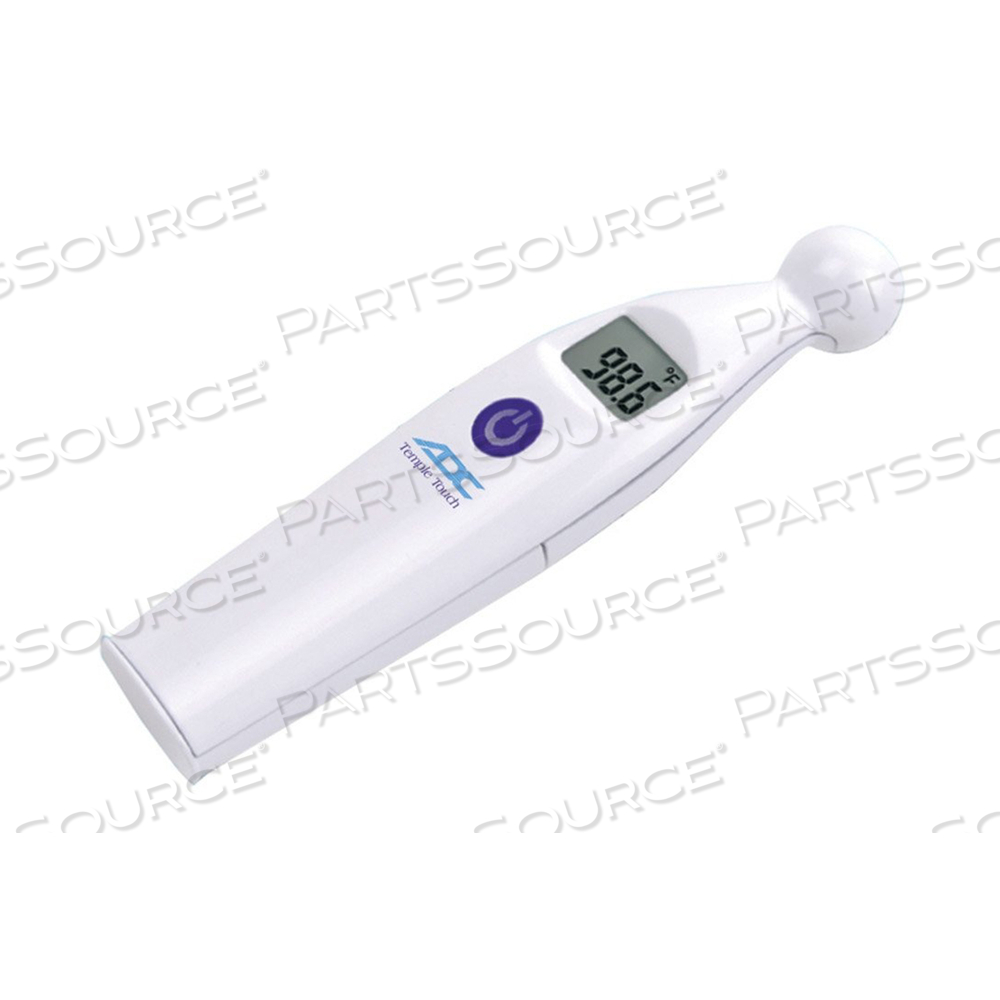 THERMOMETER, TEMPLE TOUCH DIGITAL, ADTEMP™, LCD DISPLAY, 6SEC RESPONSE TIME by American Diagnostic Corporation (ADC) THERMOMETER, TEMPLE TOUCH DIGITAL, ADTEMP™, LCD DISPLAY, 6SEC RESPONSE TIME by American Diagnostic Corporation (ADC)