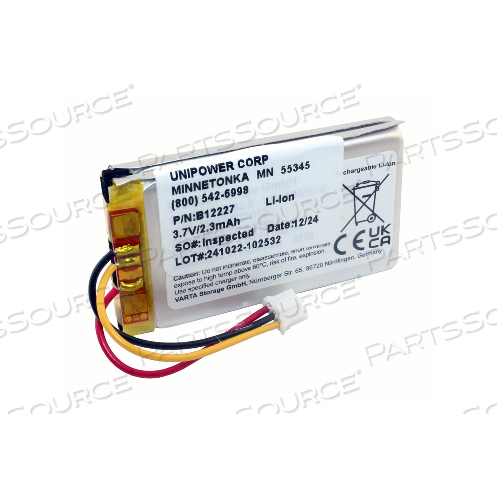 3.7V LI-PO BATTERY FOR UROCAP 5 