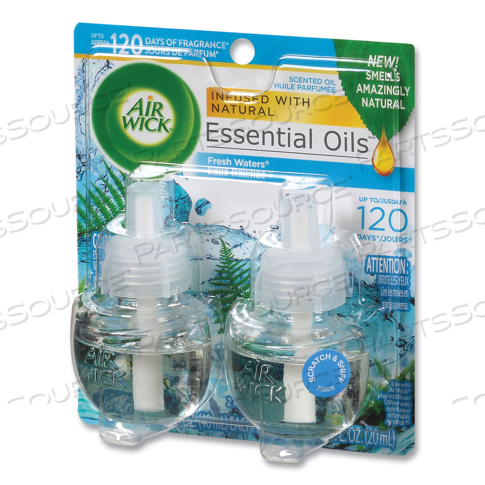 SCENTED OIL REFILL, FRESH WATERS, 0.67 OZ by Air Wick