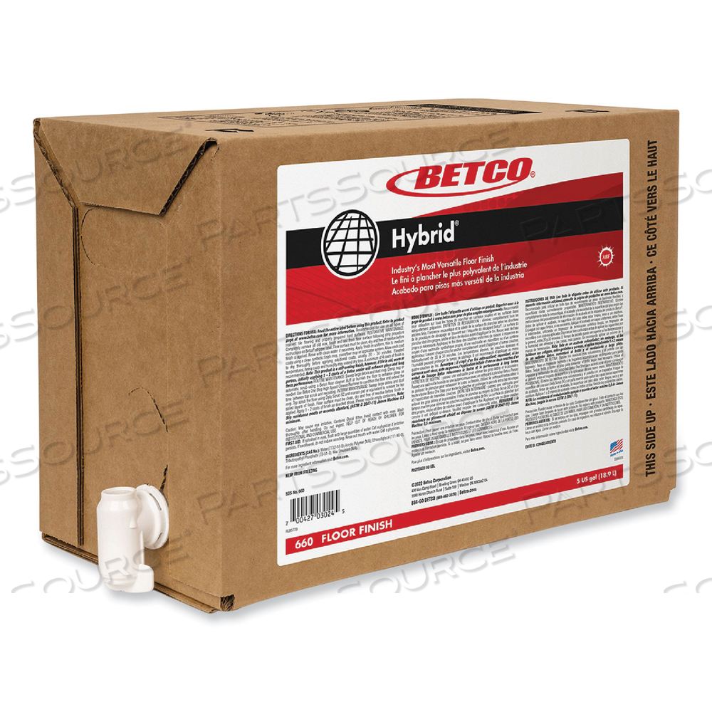 HYBRID FLOOR FINISH, 5 GAL BAG-IN-BOX by Betco Corporation