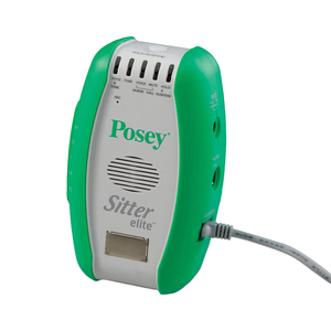 ALARM SYSTEM SITTER ELITE WITH NURSE CALL CABLE SYSTEM WHITE/GREEN by Posey Company