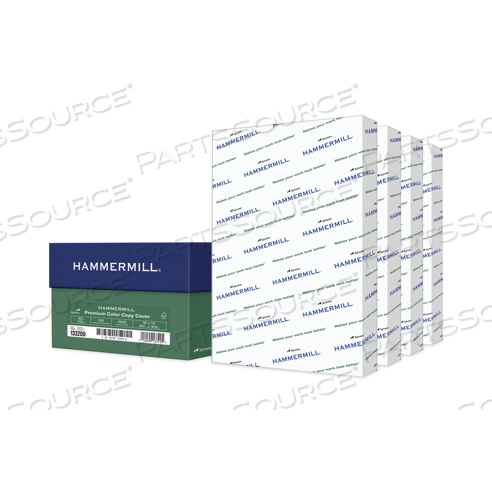 PREMIUM COLOR COPY COVER PAPER, PHOTO WHITE, 18" X 12", 1,000 SHEETS/CARTON by Hammermill PREMIUM COLOR COPY COVER PAPER, PHOTO WHITE, 18" X 12", 1,000 SHEETS/CARTON by Hammermill