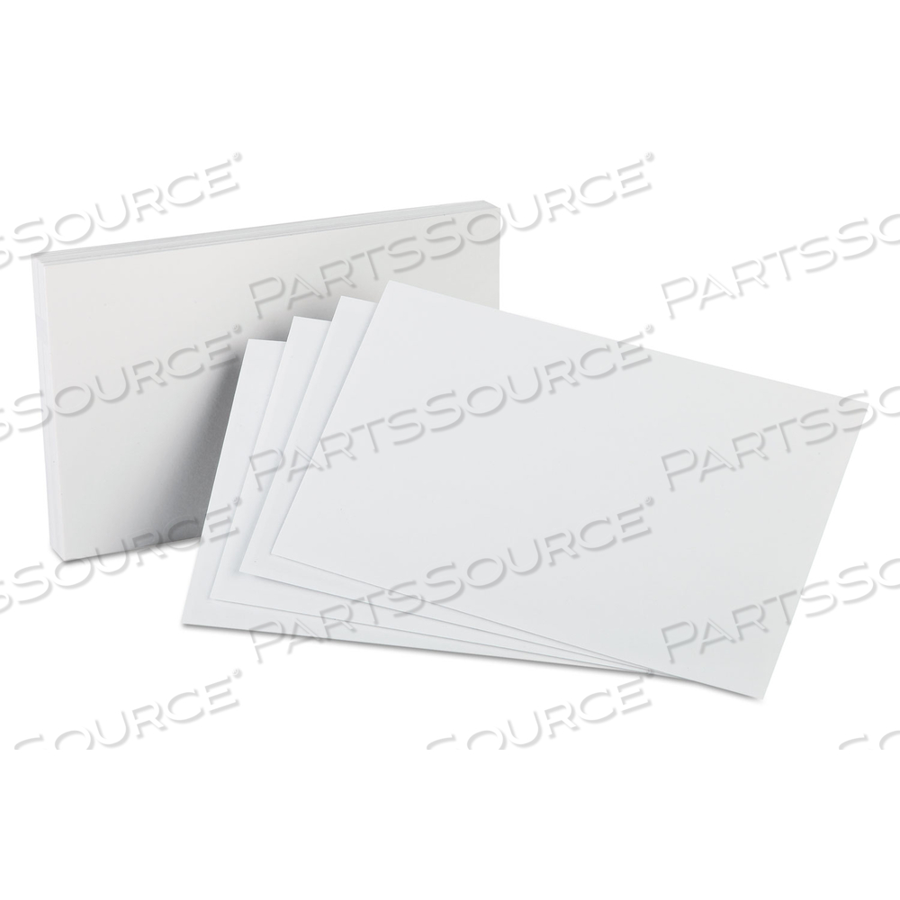 UNRULED INDEX CARDS, 5 X 8, WHITE by Oxford UNRULED INDEX CARDS, 5 X 8, WHITE by Oxford