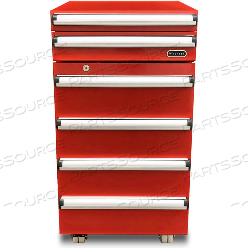 PORTABLE TOOL BOX COMPACT REFRIGERATOR W/ 2 DRAWERS & LOCK, 1.8 CU. FT. 