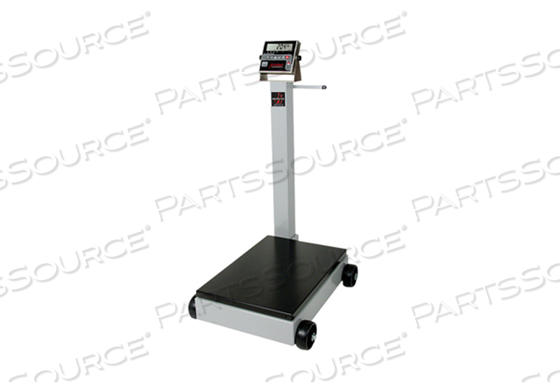 PORTABLE DIGITAL FLOOR SCALE, 1000 LB WITH 205 INDICATOR AND TOWER DISPLAY, LEGAL FOR TRADE by Detecto Scale / Cardinal Scale