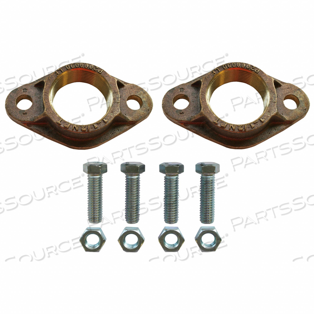 FLANGE CHROME PLATED STEEL 1-1/2 NPT PK2 by Bell & Gossett