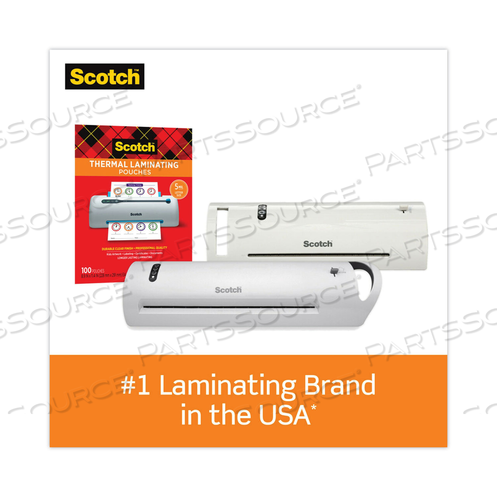 PRO 9" THERMAL LAMINATOR, 9" MAX DOCUMENT WIDTH, 5 MIL MAX DOCUMENT THICKNESS by 3M Consumer PRO 9" THERMAL LAMINATOR, 9" MAX DOCUMENT WIDTH, 5 MIL MAX DOCUMENT THICKNESS by 3M Consumer